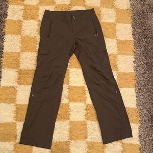 Columbia Women's Hiking Cargo Technical Pants in Brown - Size 10 / 32"